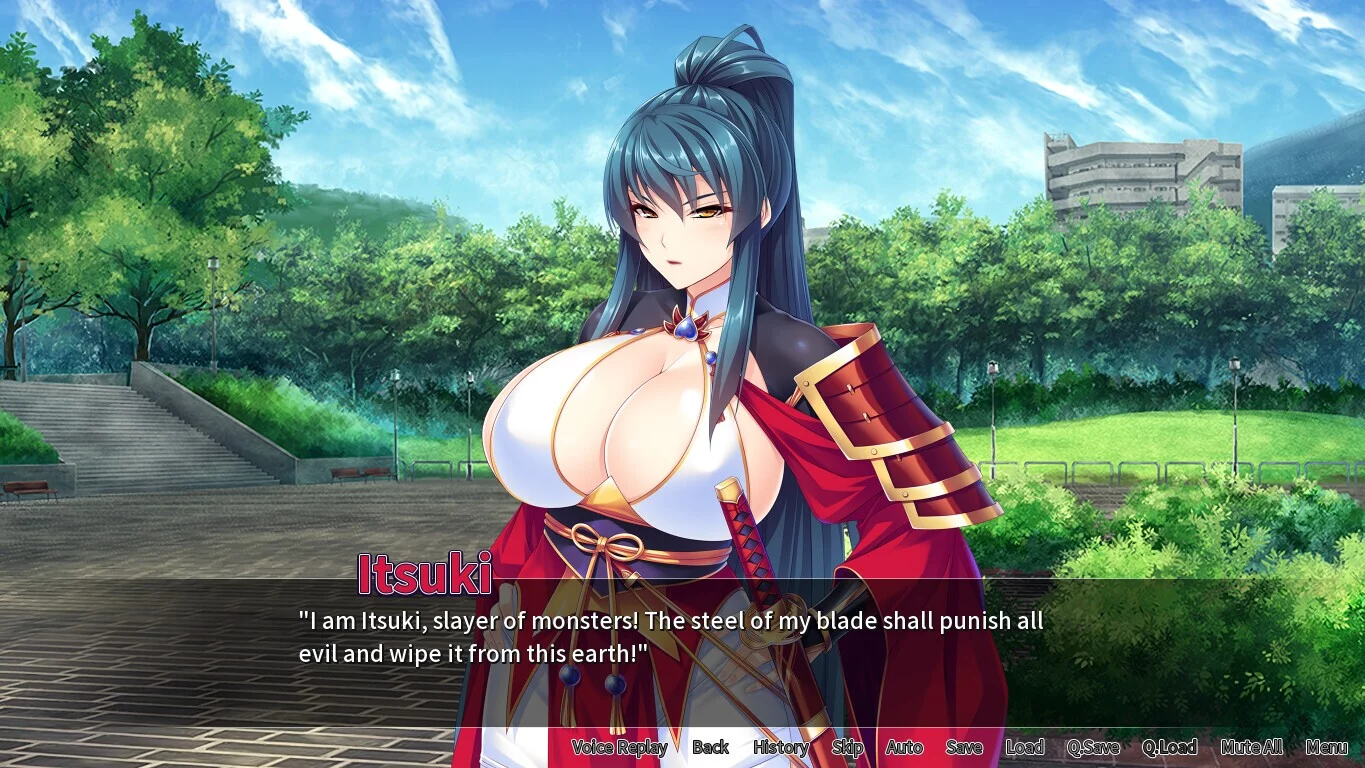 Изображение игры: Oppai Samurai: Knocked up by a No Name Novice