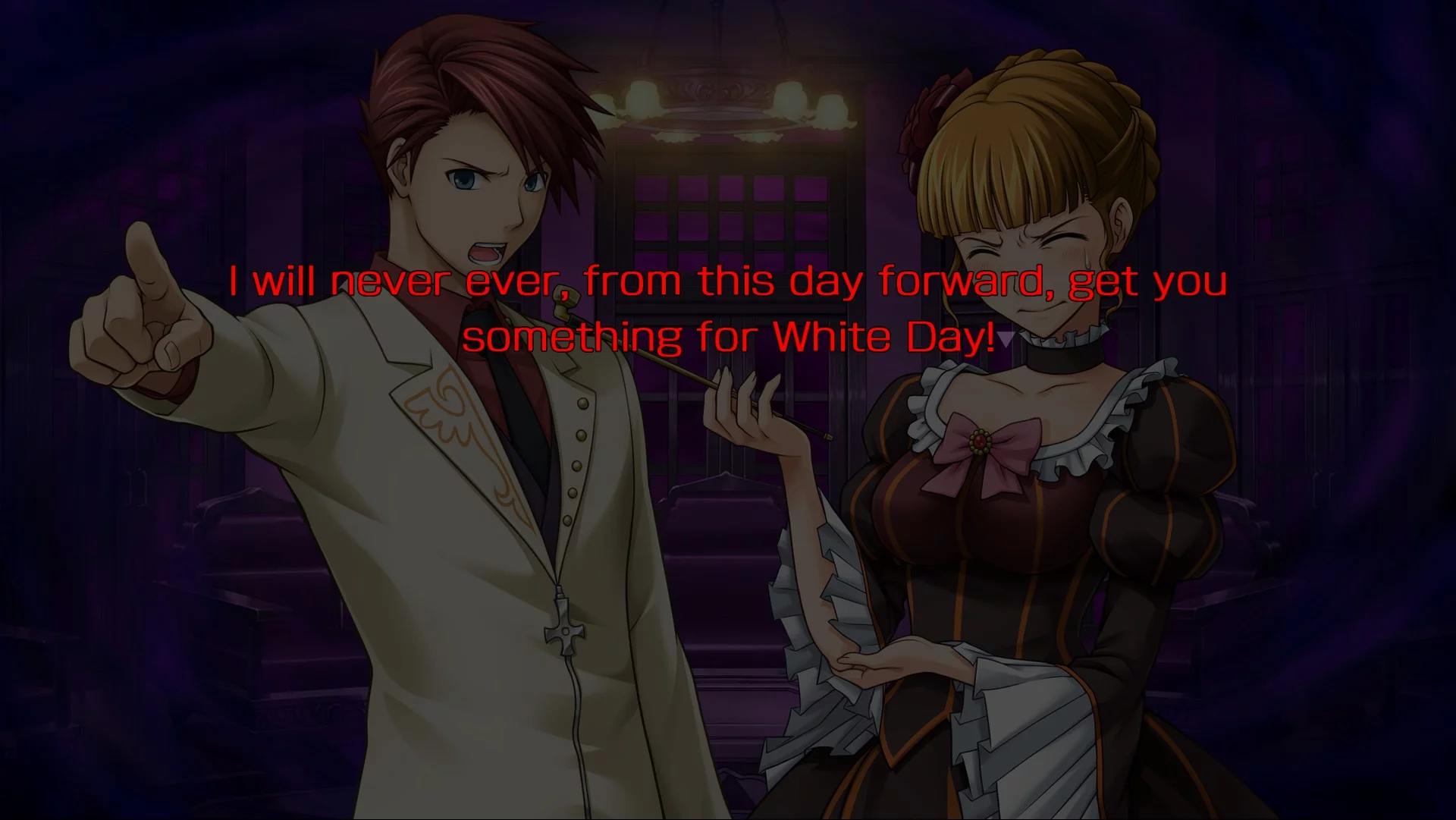 Изображение игры: Umineko no Naku Koro ni Saku ~Symphony of Catbox and Dreams~