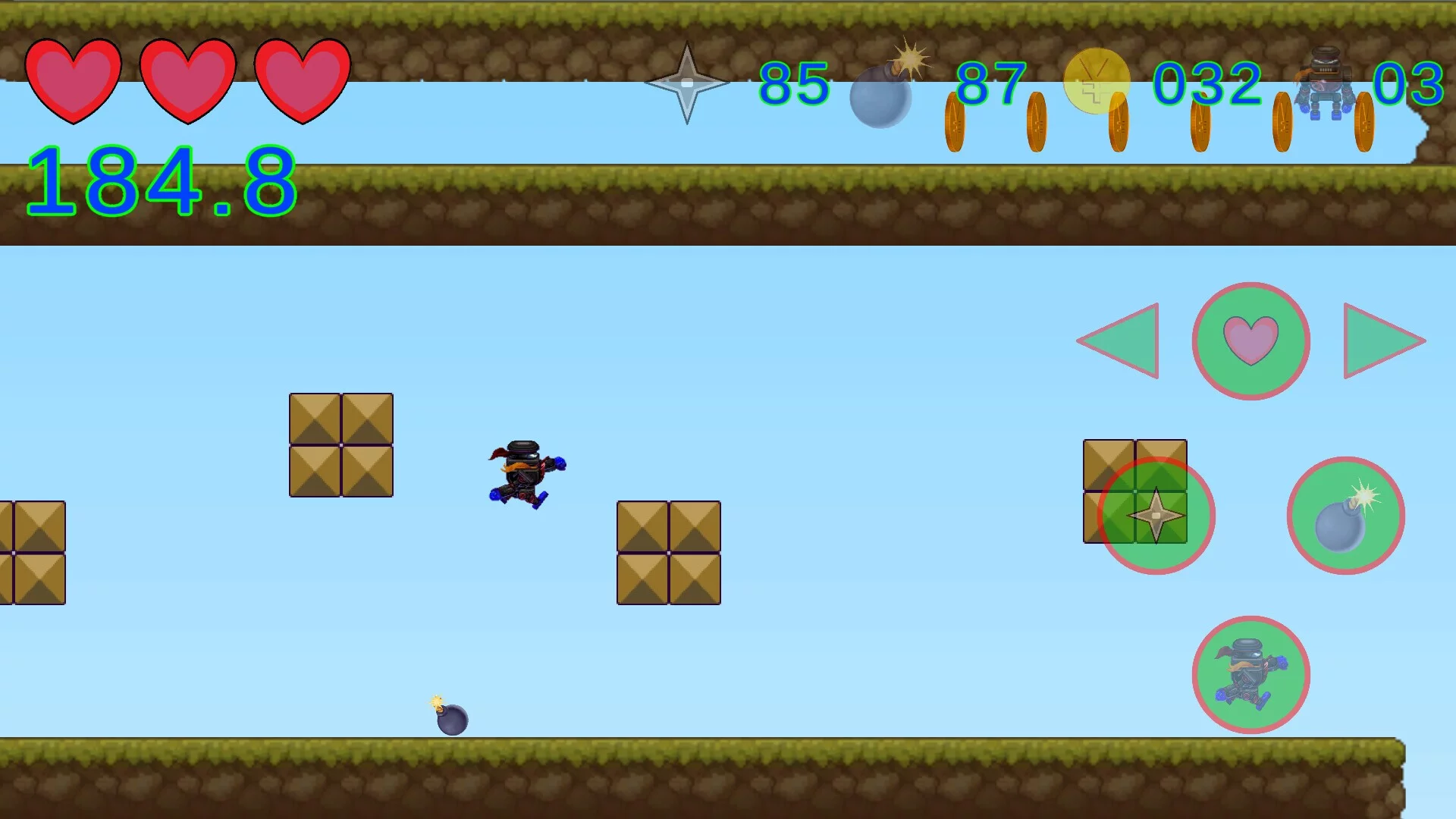 Изображение игры: NINJA KATO 2