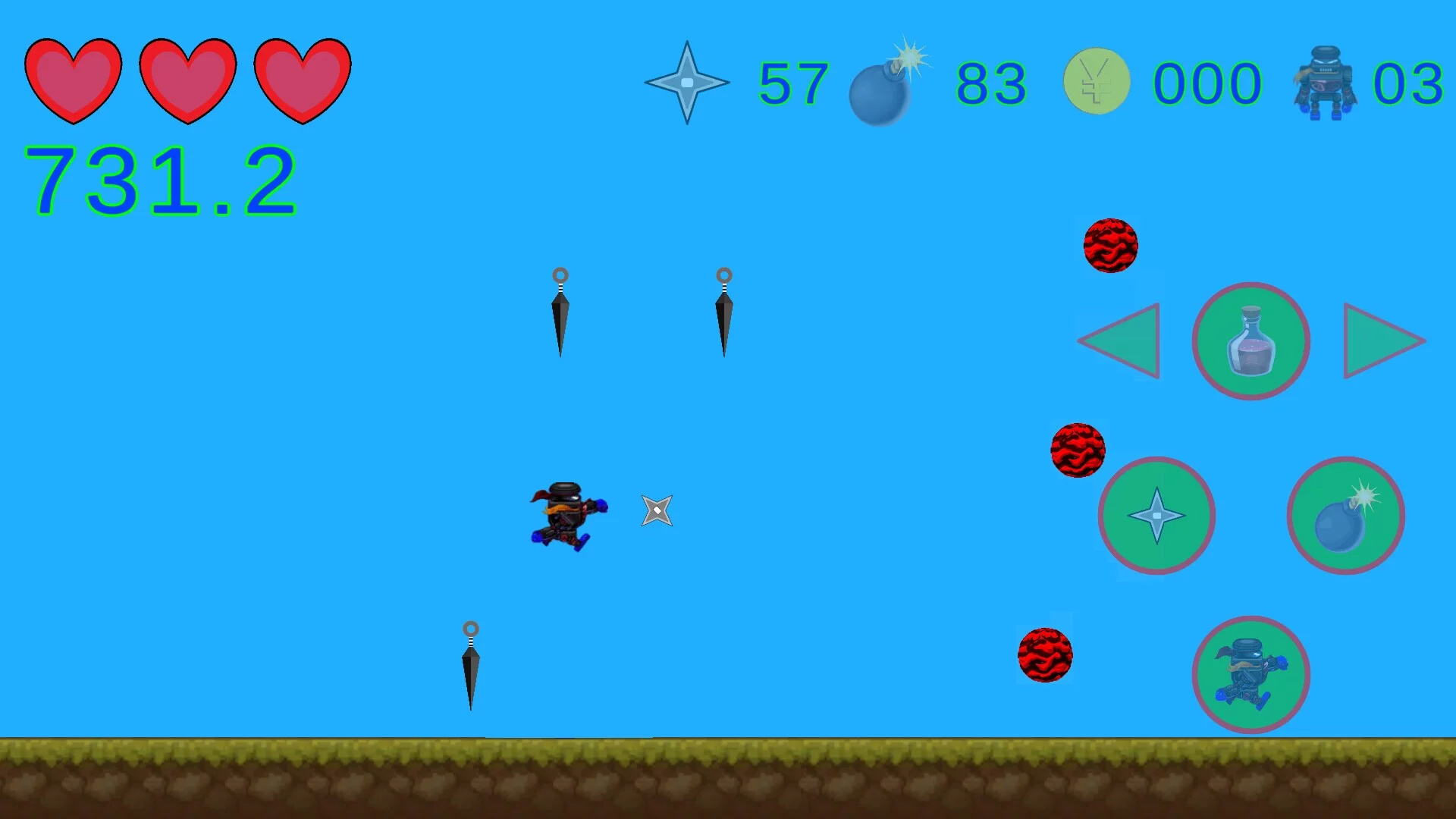 Изображение игры: NINJA KATO 2