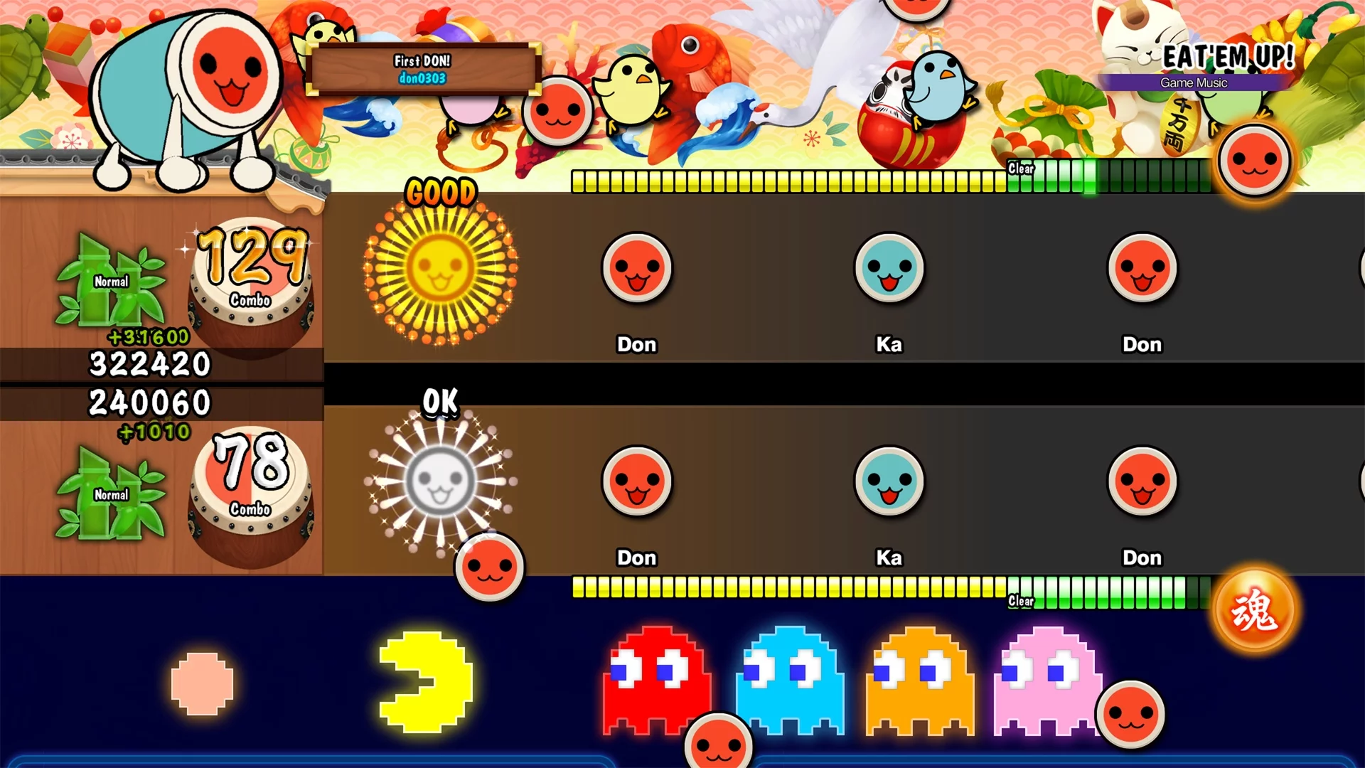 Изображение игры: Taiko no Tatsujin: Drum Session!