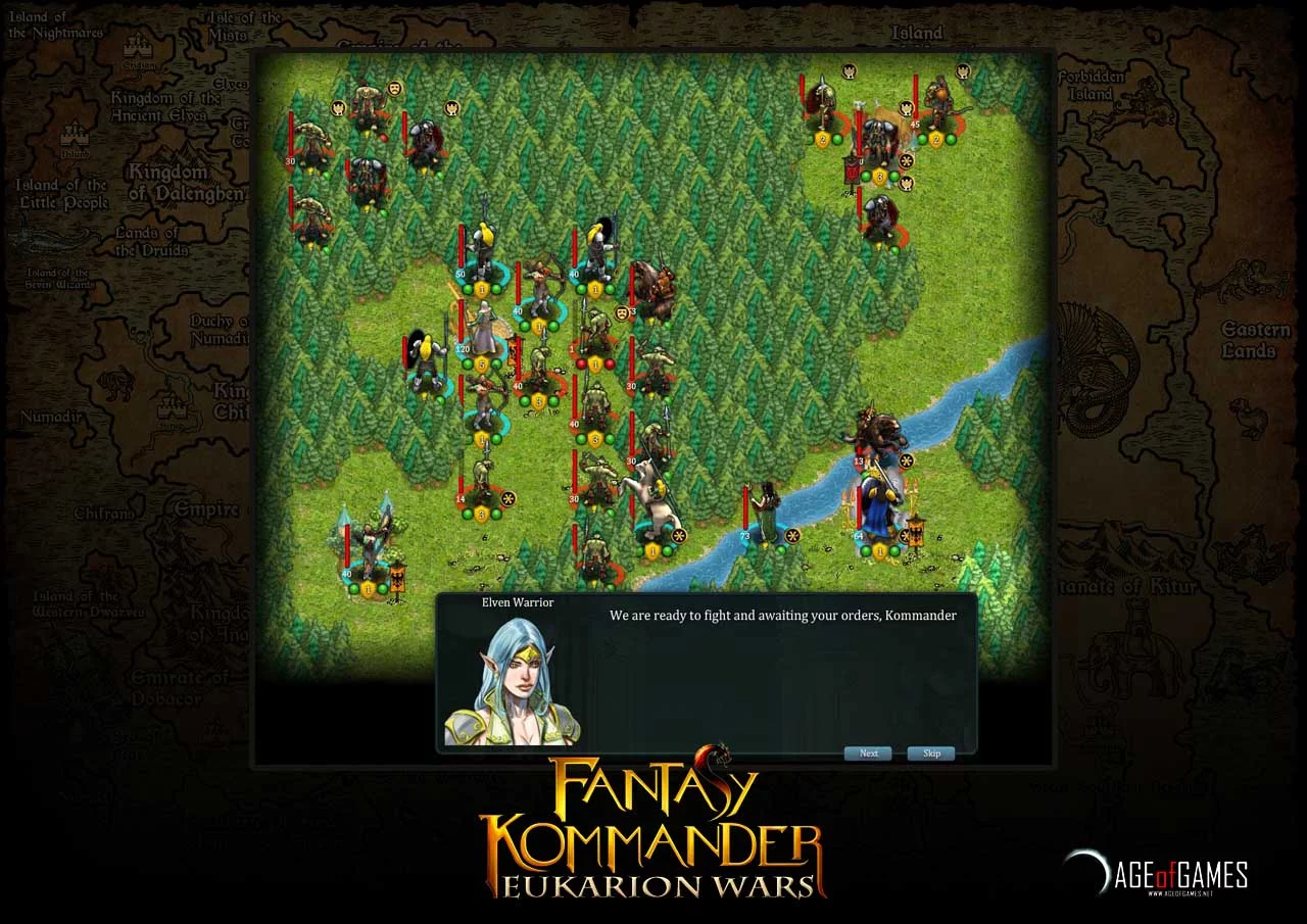 Изображение игры: Fantasy Kommander: Eukarion Wars