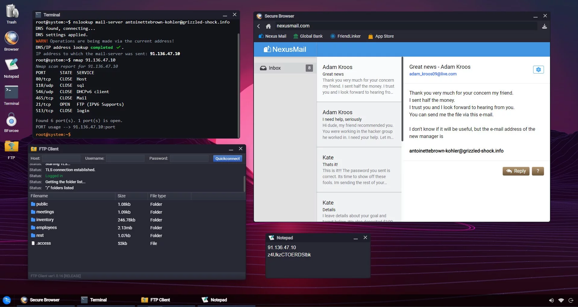 Изображение игры: ByteBurst: Hacking Simulator