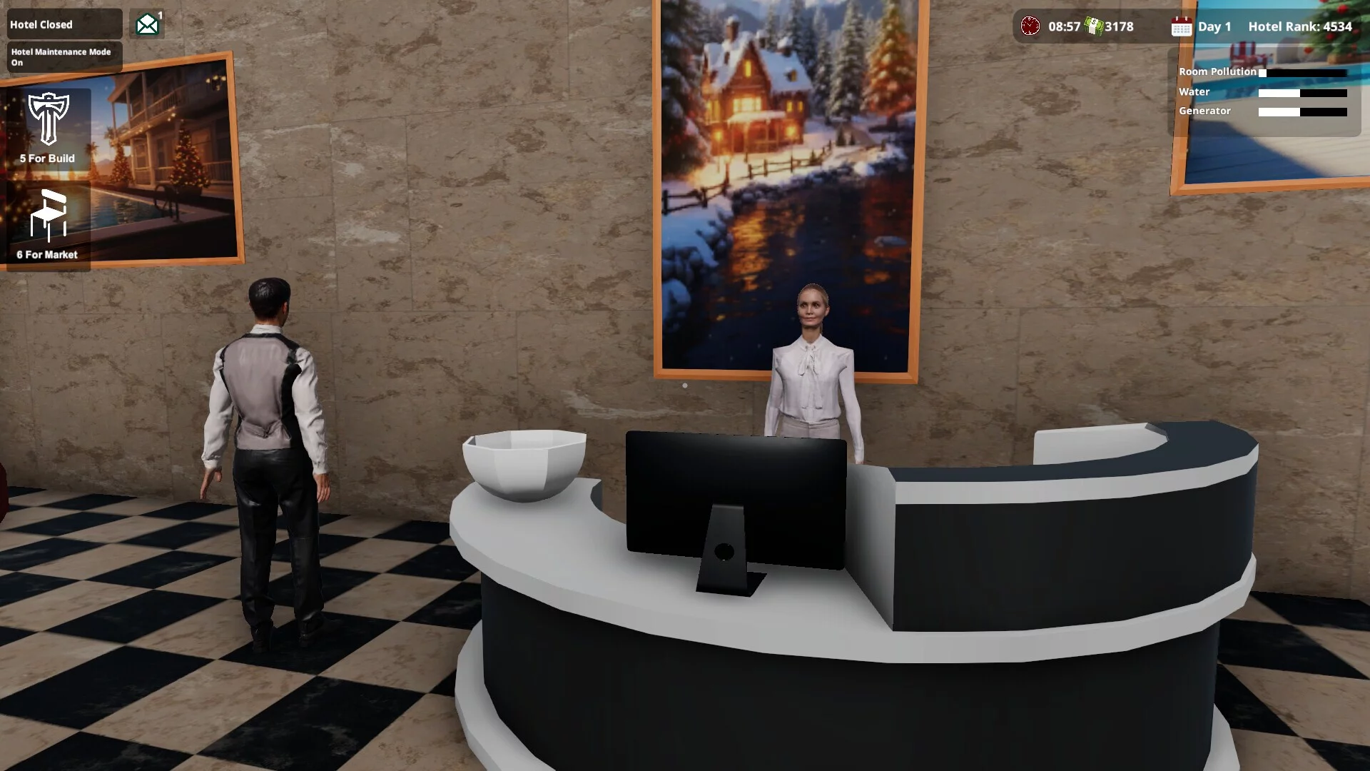 Изображение игры: Hotel Simulator 2024