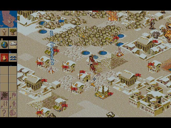 Изображение игры: Populous 2: Trials of the Olympian Gods