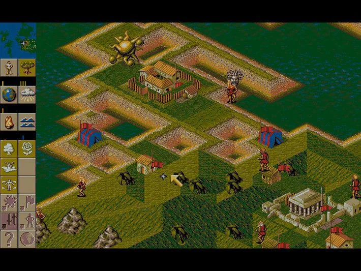Изображение игры: Populous 2: Trials of the Olympian Gods