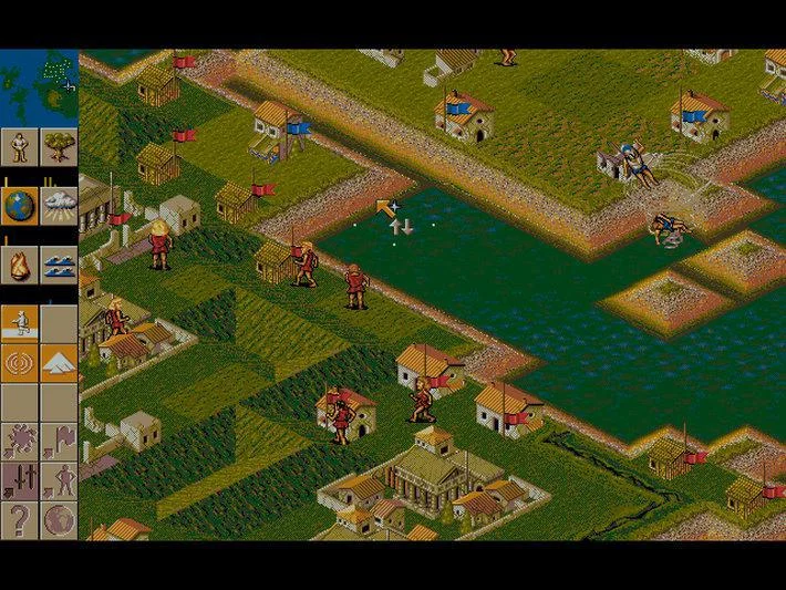 Изображение игры: Populous 2: Trials of the Olympian Gods