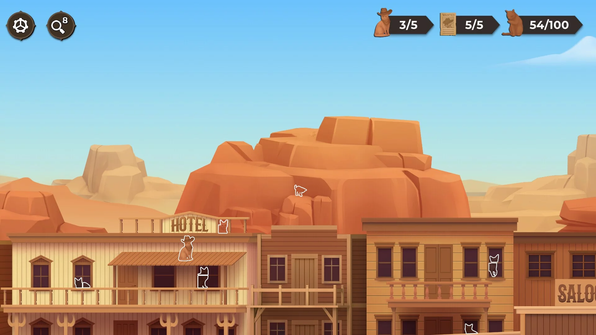 Изображение игры: Cat Search In The Wild West