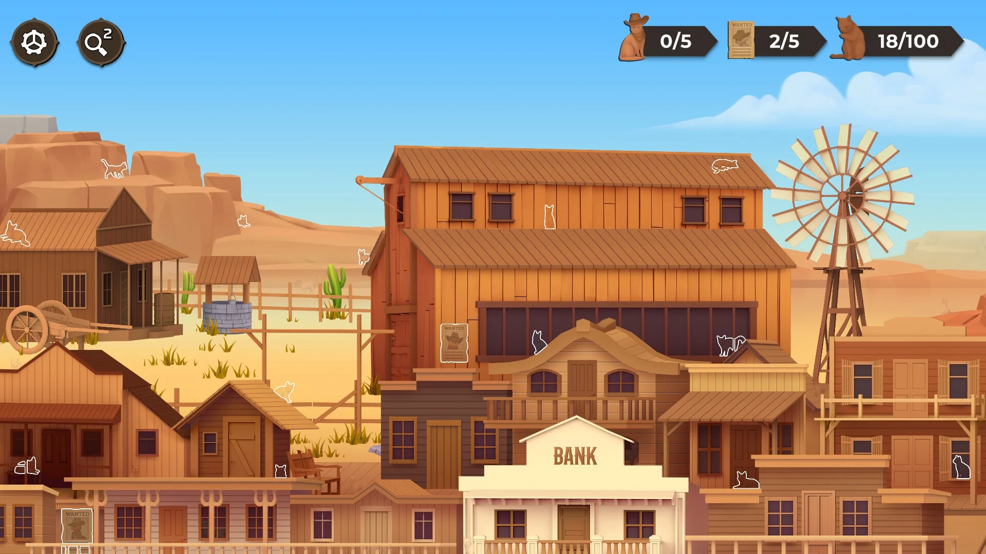 Изображение игры: Cat Search In The Wild West