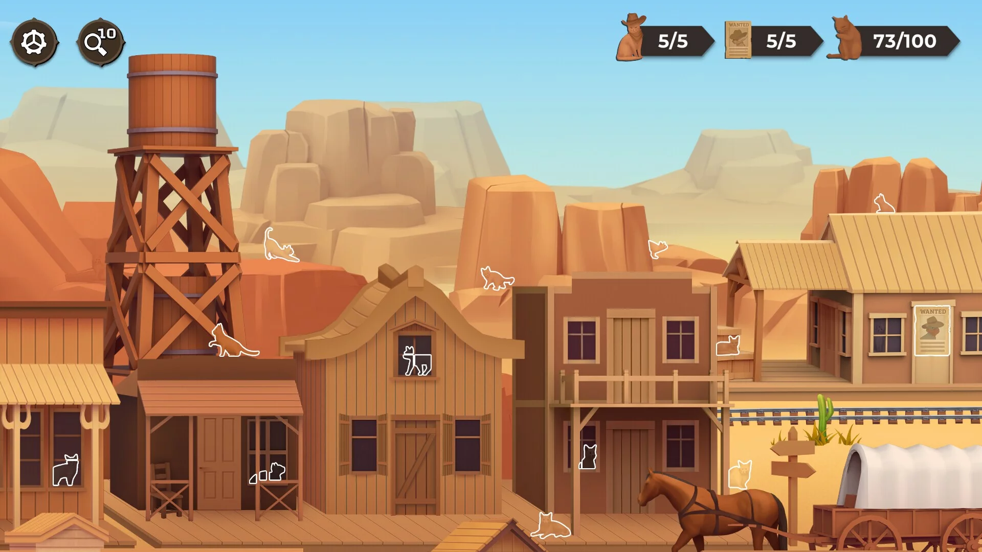 Изображение игры: Cat Search In The Wild West