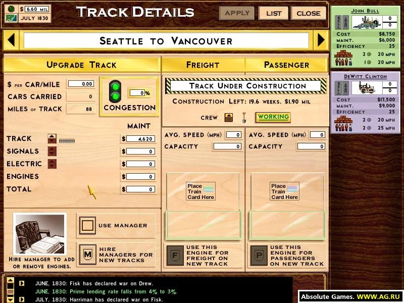 Изображение игры: Rails Across America