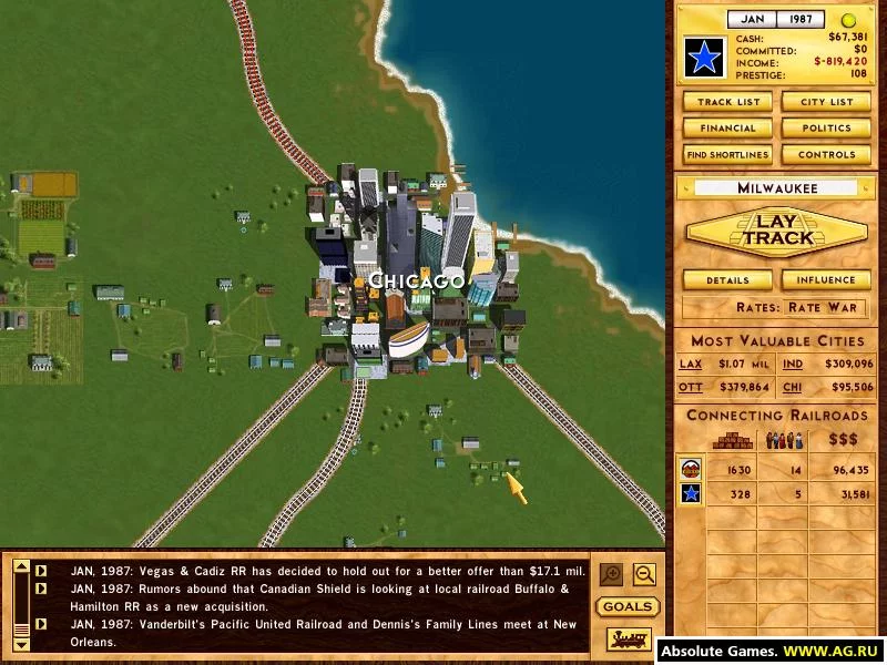 Изображение игры: Rails Across America