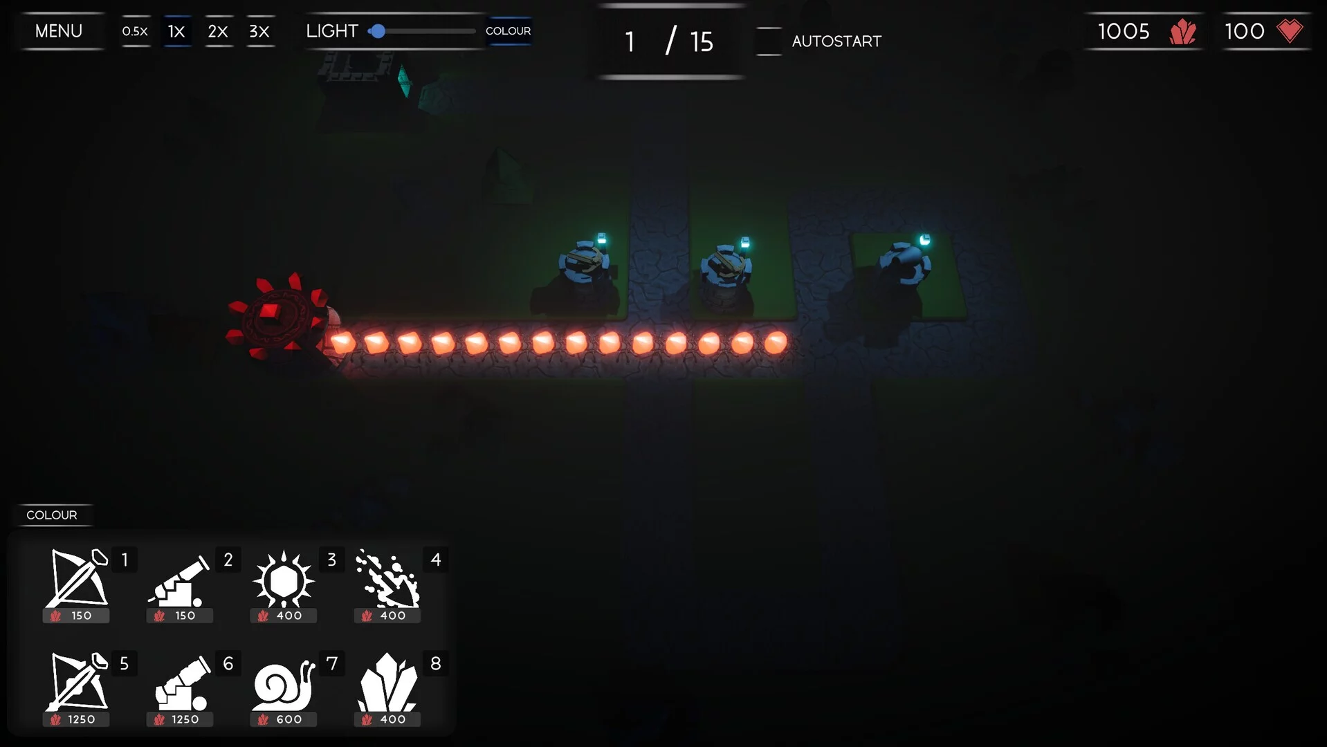 Изображение игры: Dark Gem Tower Defense