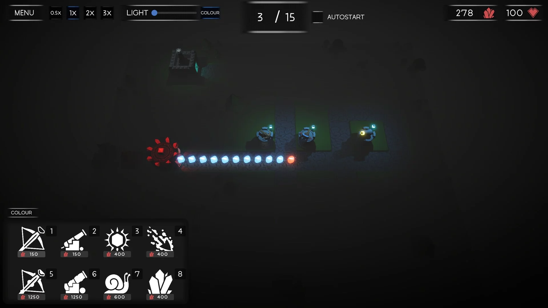 Изображение игры: Dark Gem Tower Defense