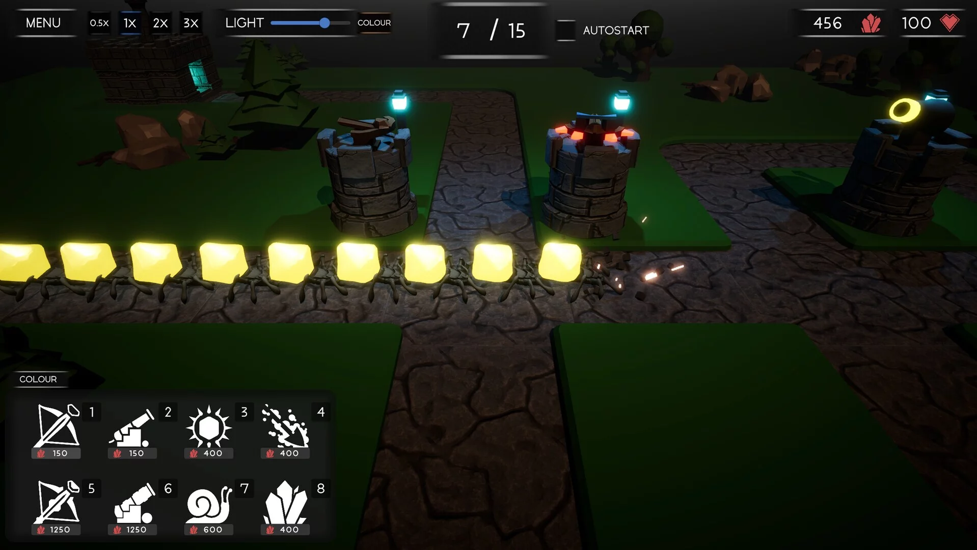 Изображение игры: Dark Gem Tower Defense