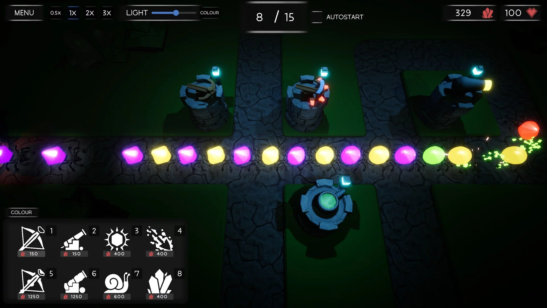 Изображение игры: Dark Gem Tower Defense