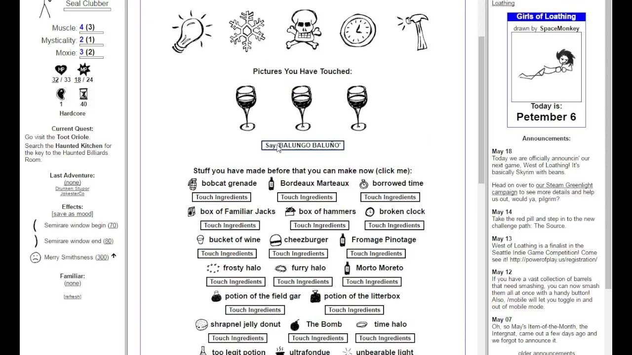 Изображение игры: Kingdom of Loathing
