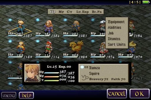 Изображение игры: Final Fantasy Tactics: The War of the Lions