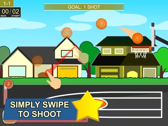 Изображение игры: Swipe Shootout: Basketball Fun