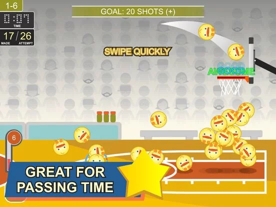 Изображение игры: Swipe Shootout: Basketball Fun