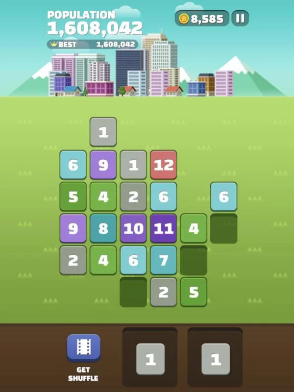 Изображение игры: My Little Town: Number Puzzle