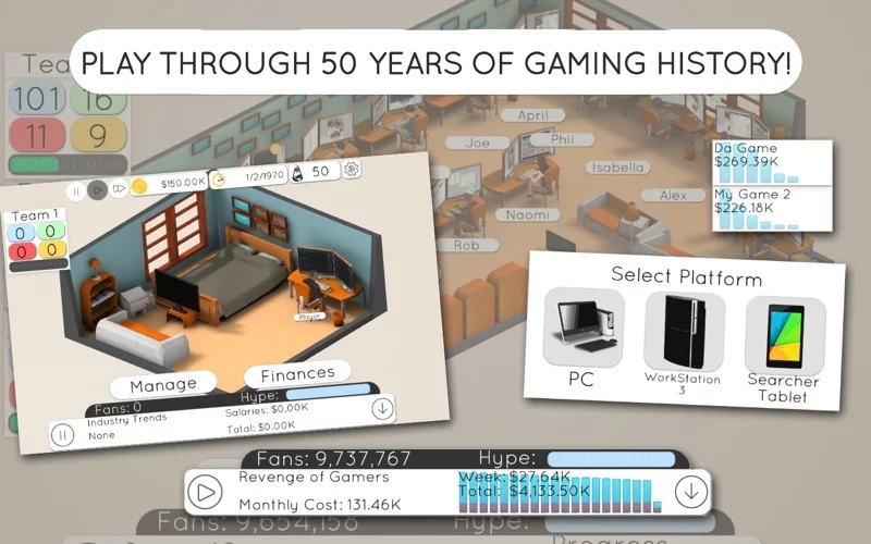 Изображение игры: Game Studio Tycoon 2: Next Gen Developer