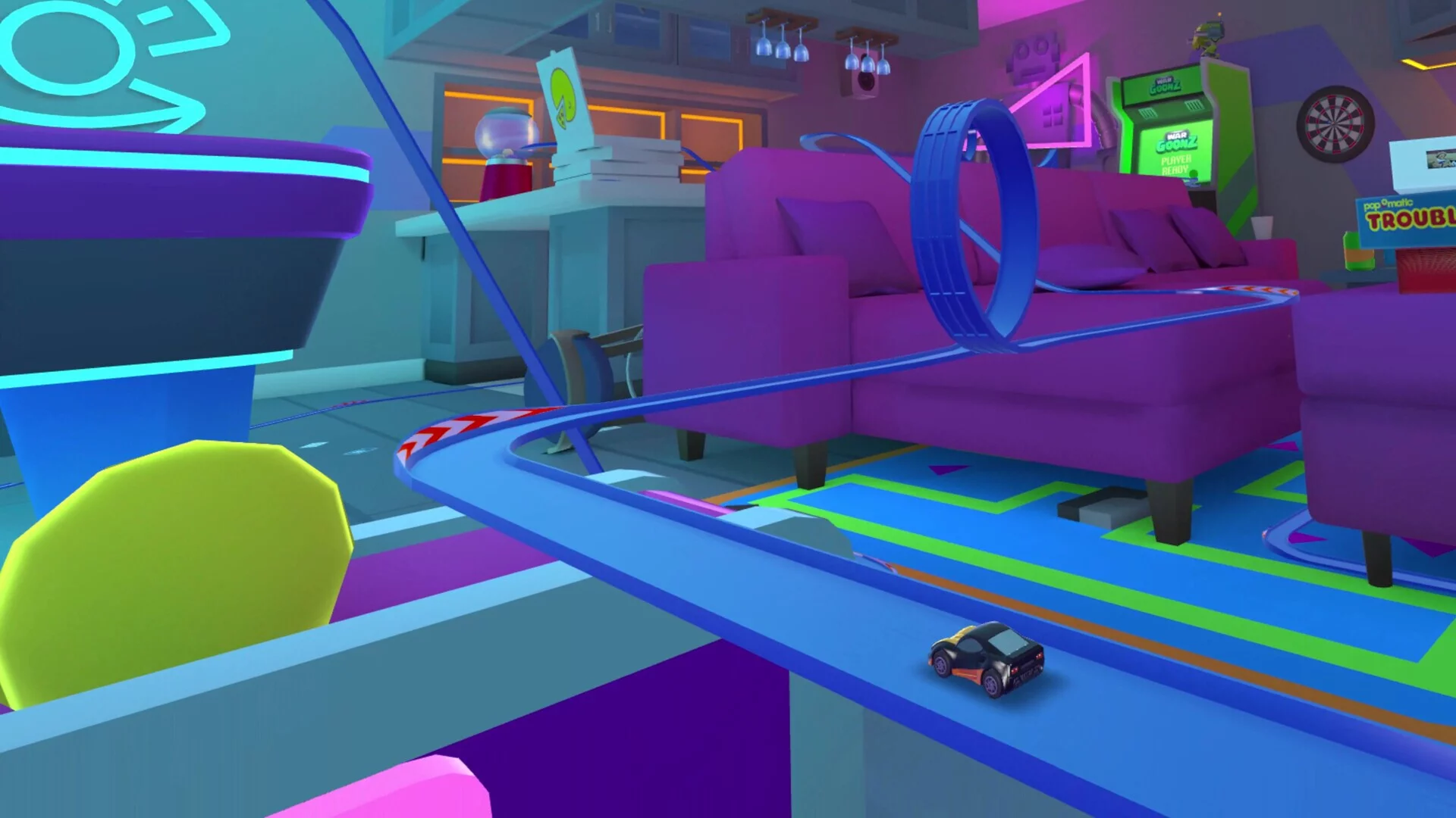 Изображение игры: Micro Machines: Mini Challenge Mayhem