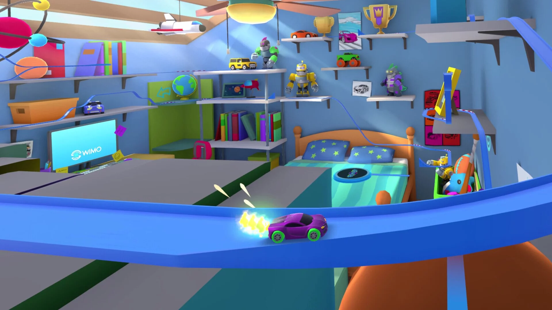 Изображение игры: Micro Machines: Mini Challenge Mayhem