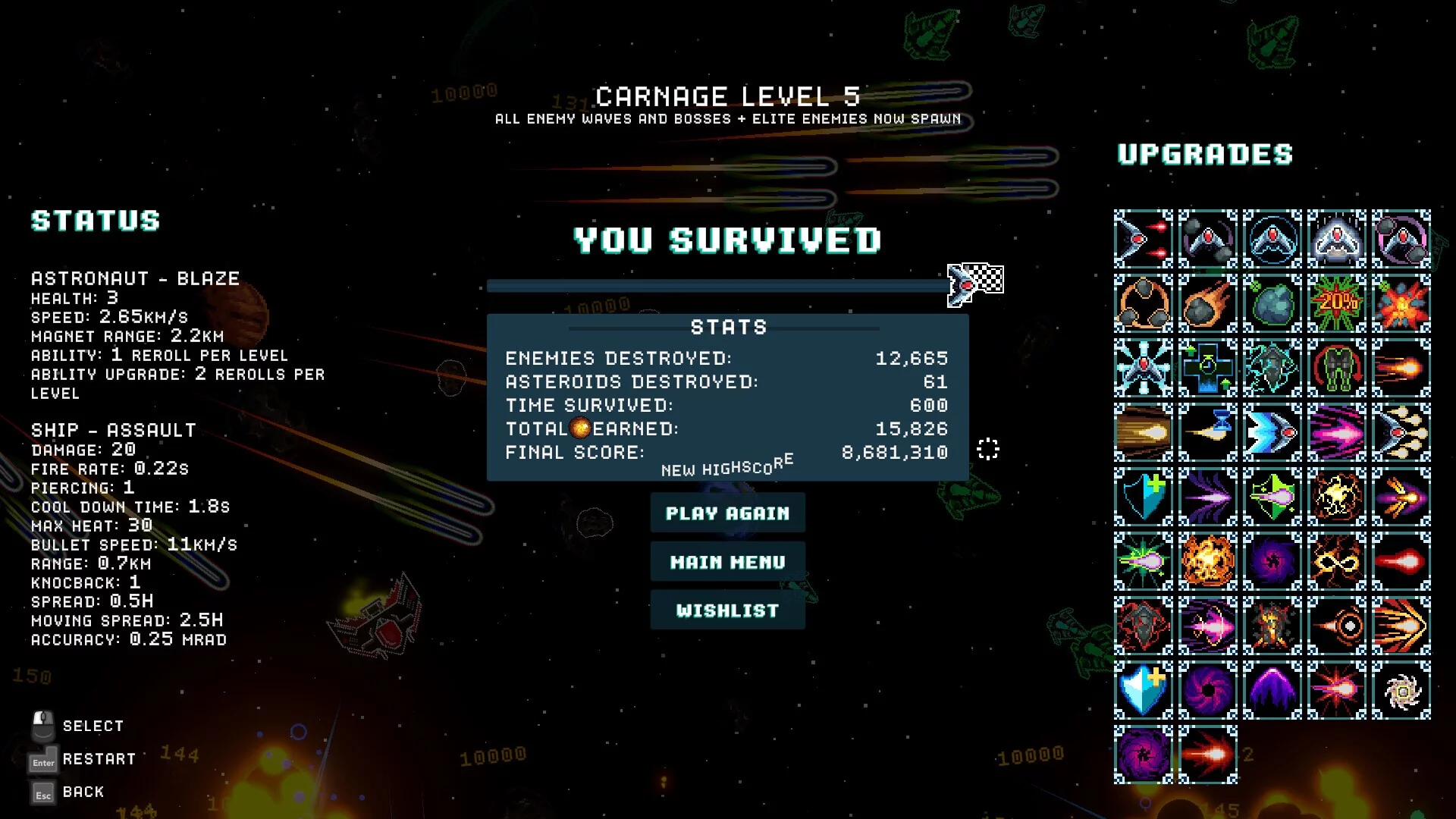 Изображение игры: Cosmic Carnage: Prologue