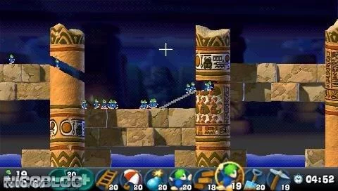 Изображение игры: Lemmings (PSP)