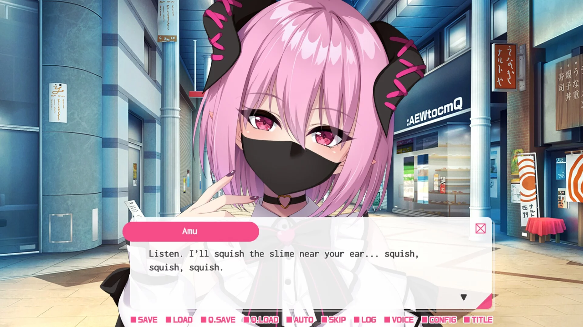 Изображение игры: My oshi vtuber jumped through the screen and now we're living together: Slightly psycho succubus ASMR streamer