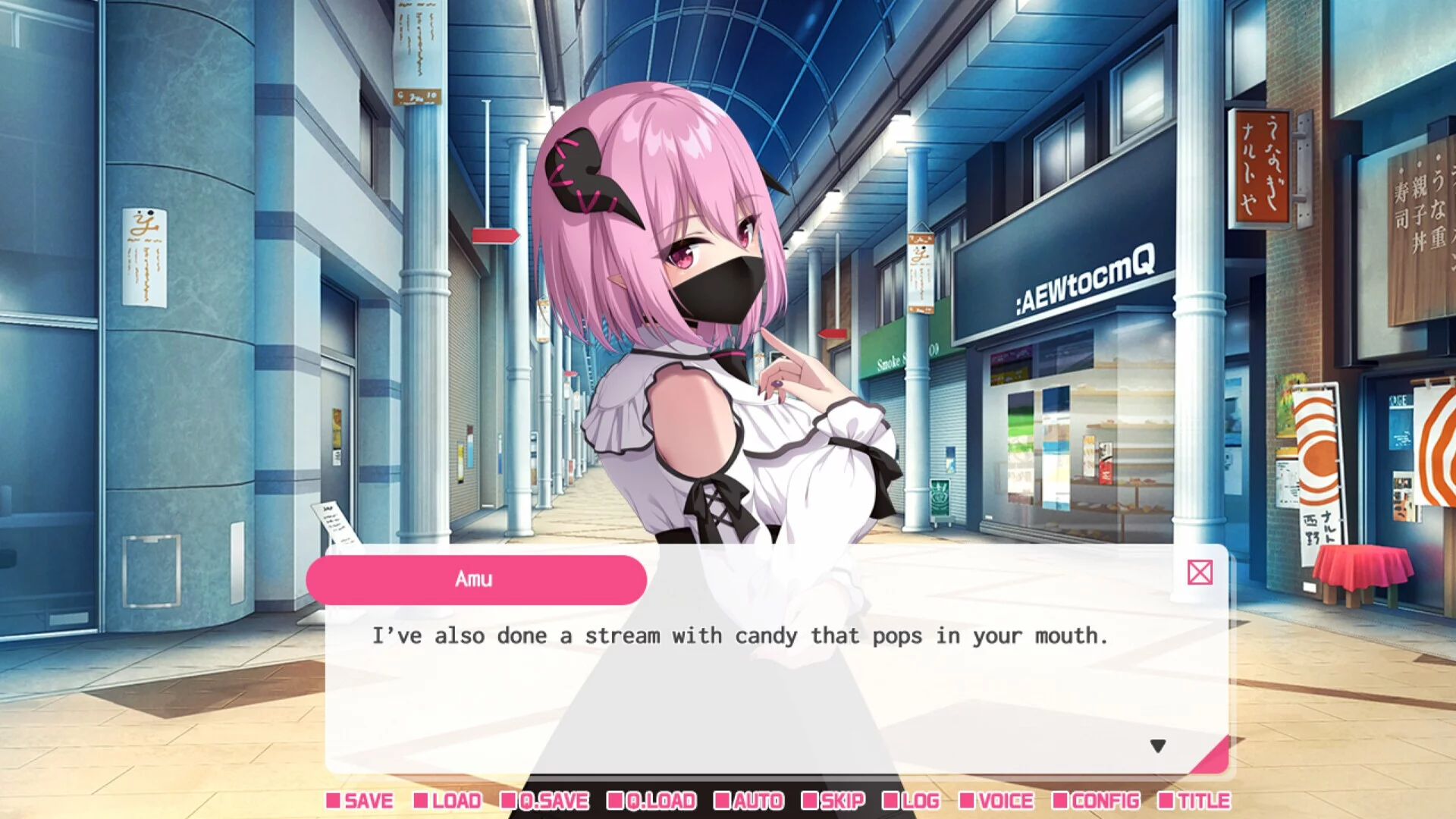 Изображение игры: My oshi vtuber jumped through the screen and now we're living together: Slightly psycho succubus ASMR streamer