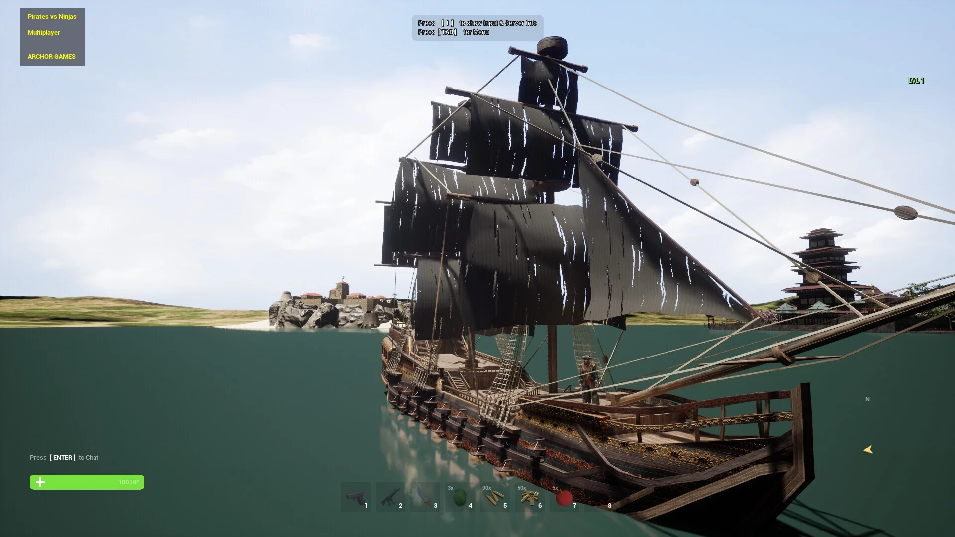 Изображение игры: Pirates vs Ninjas