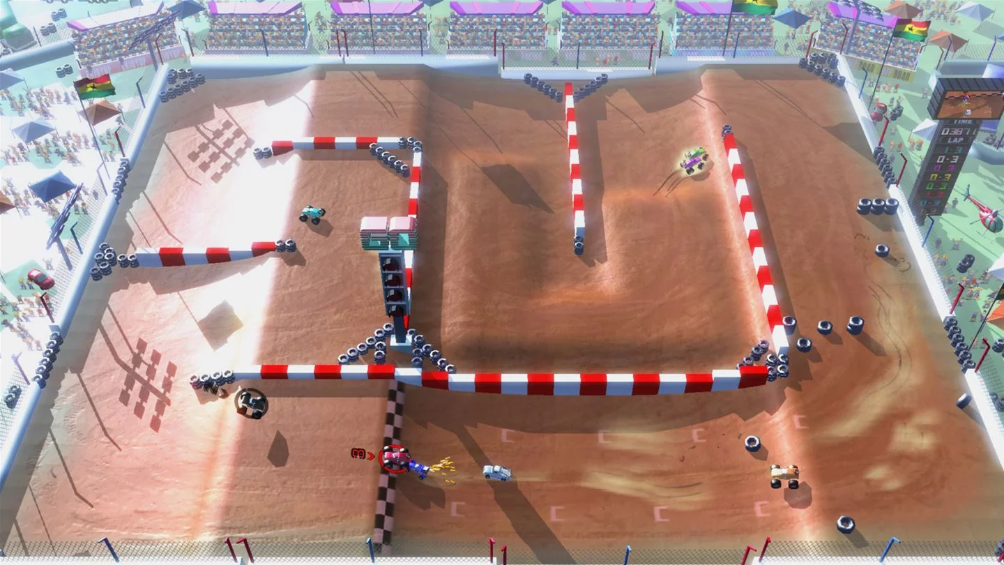 Изображение игры: Rock 'N Racing Off Road DX