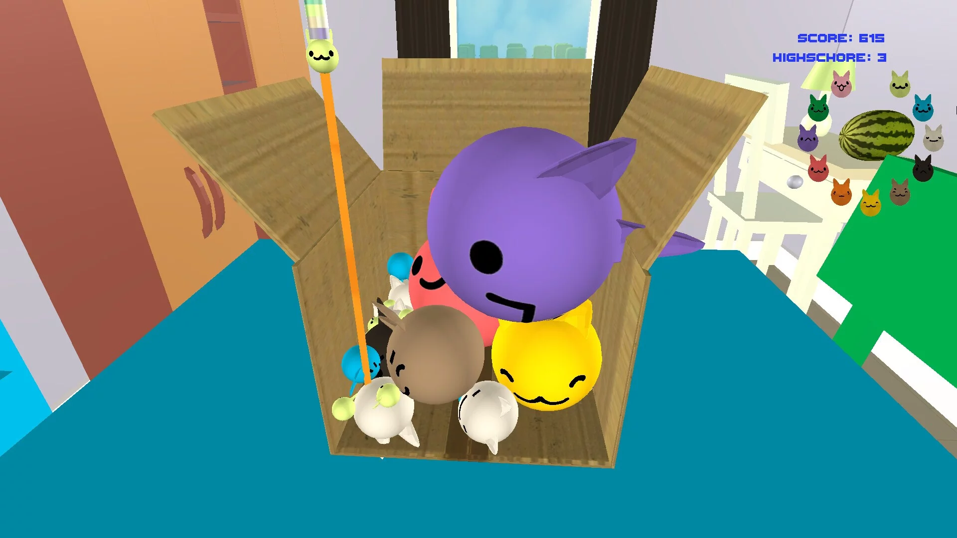 Изображение игры: Fill the Cat Box!