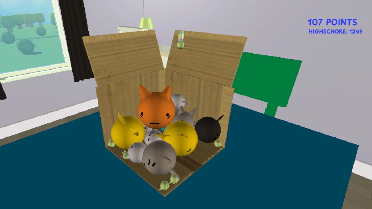 Изображение игры: Fill the Cat Box!