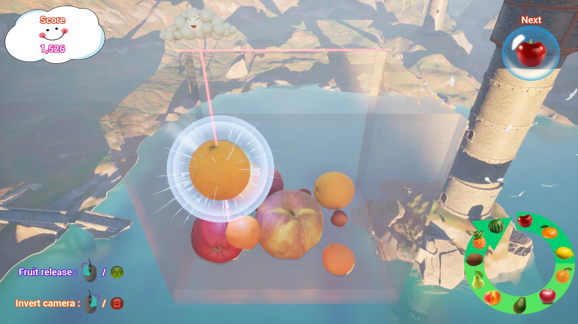Изображение игры: Suika game 3D