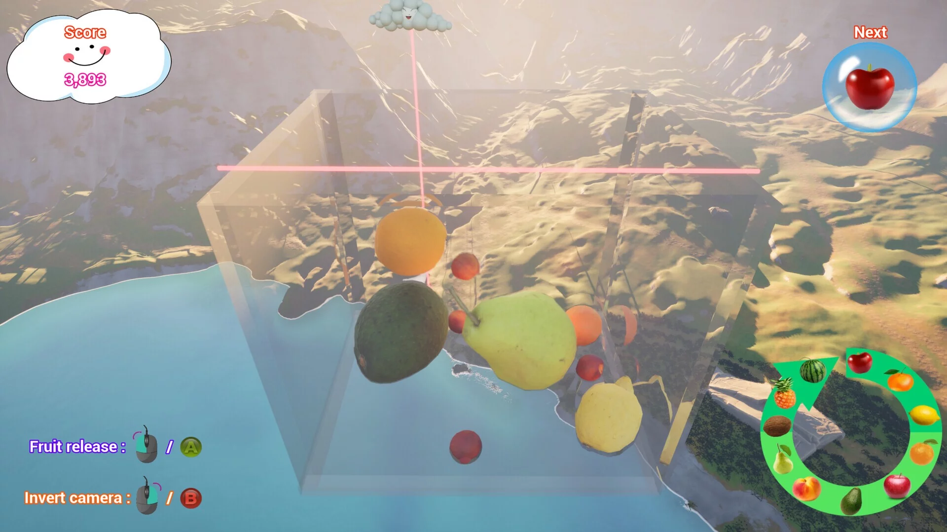 Изображение игры: Suika game 3D