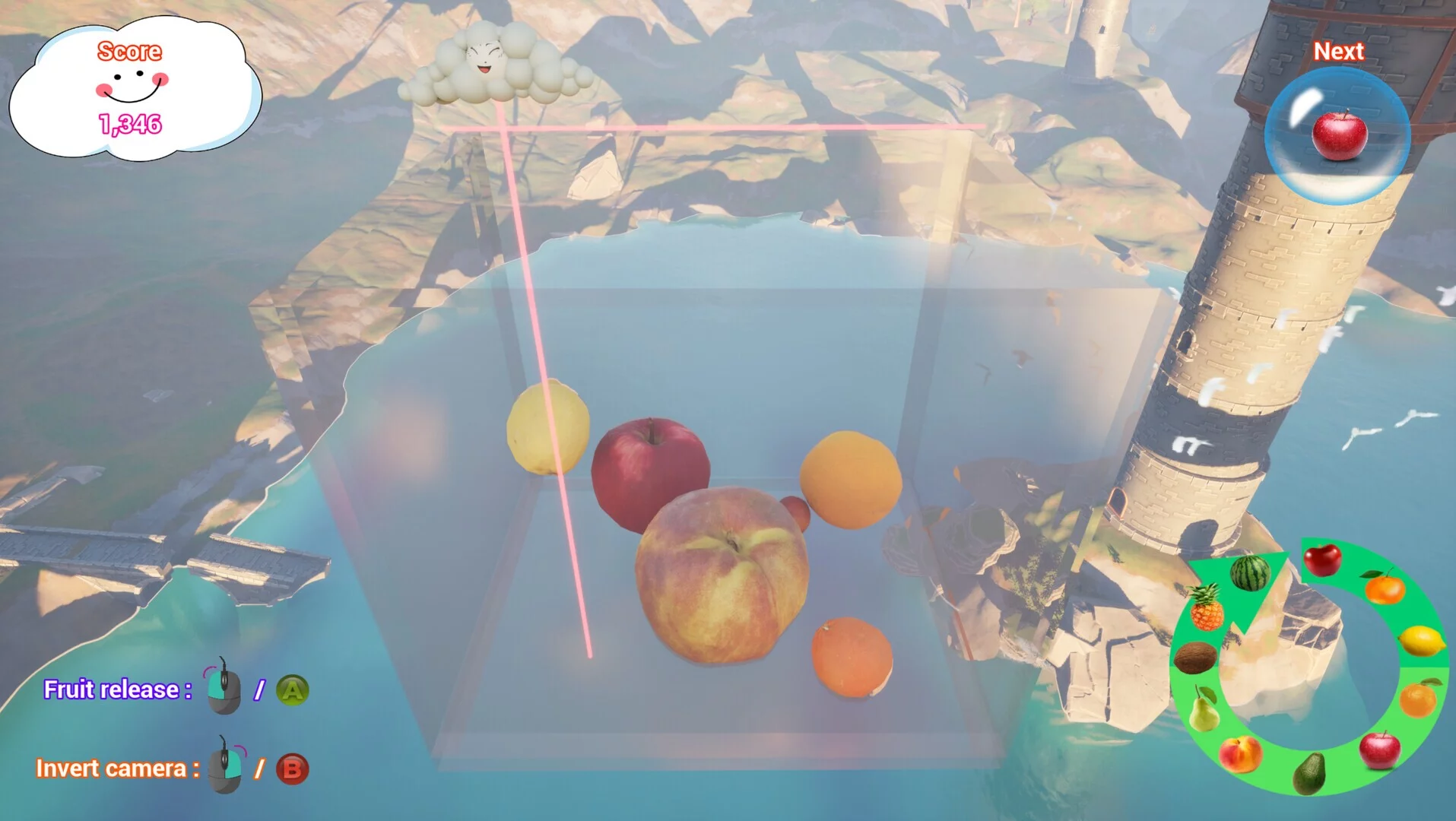 Изображение игры: Suika game 3D