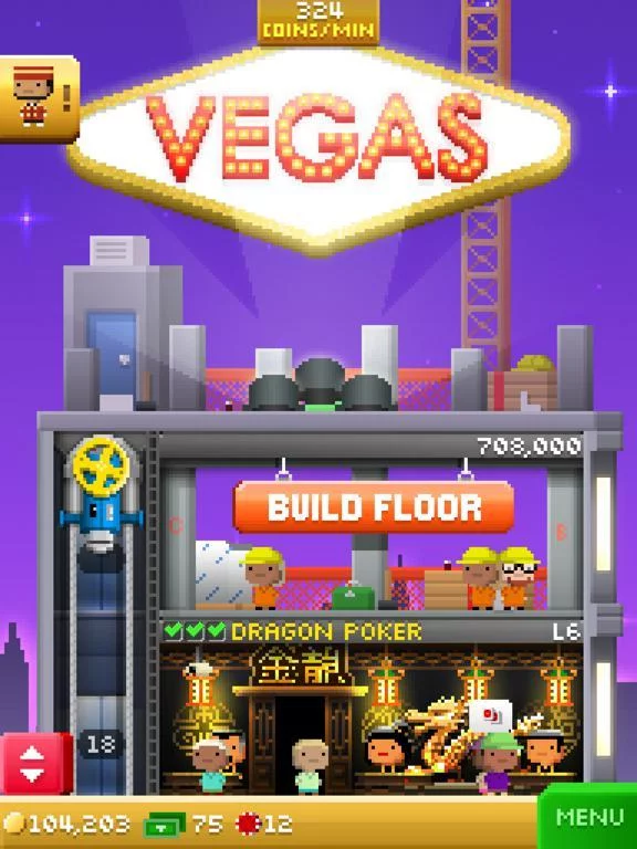 Изображение игры: Tiny Tower Vegas