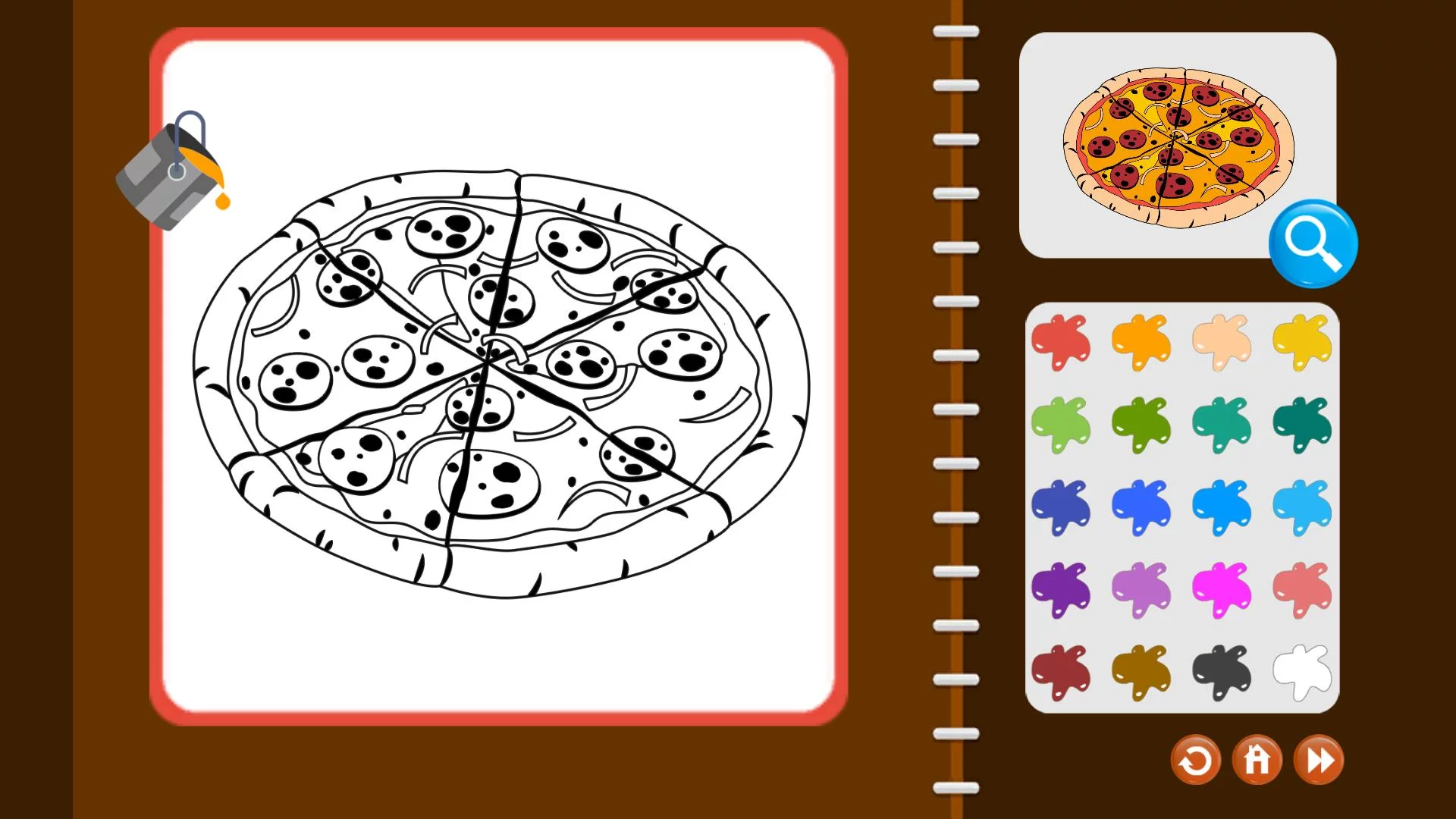 Изображение игры: My Coloring Book: Food and Beverage