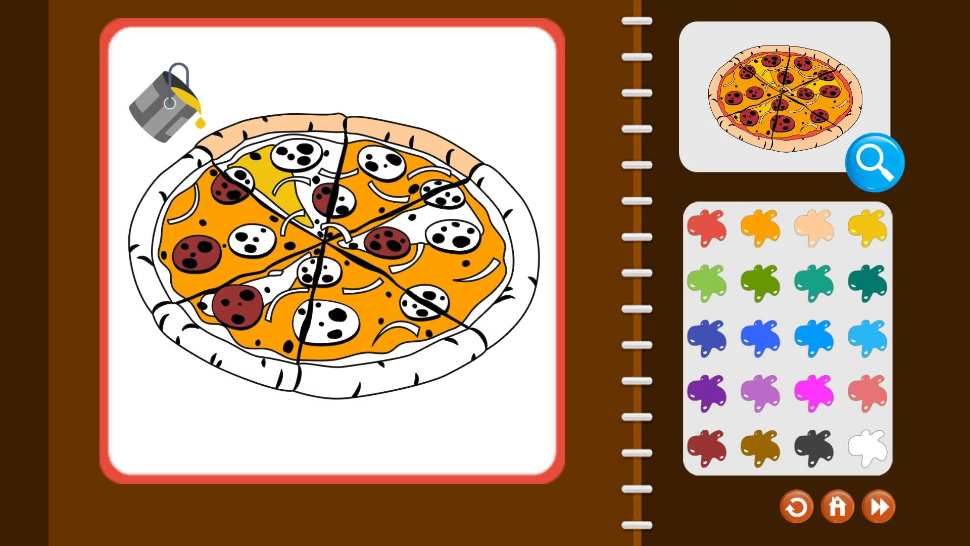Изображение игры: My Coloring Book: Food and Beverage