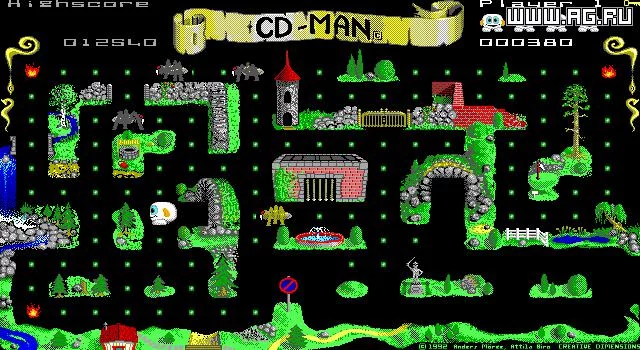 Изображение игры: CD-Man Version 2.0