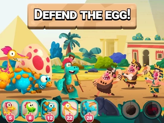 Изображение игры: Dino Bash: Travel Through Time