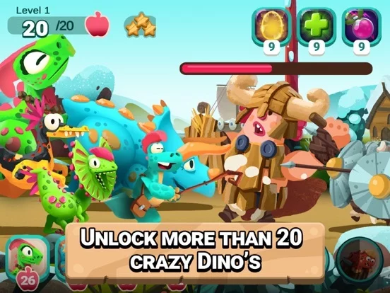 Изображение игры: Dino Bash: Travel Through Time