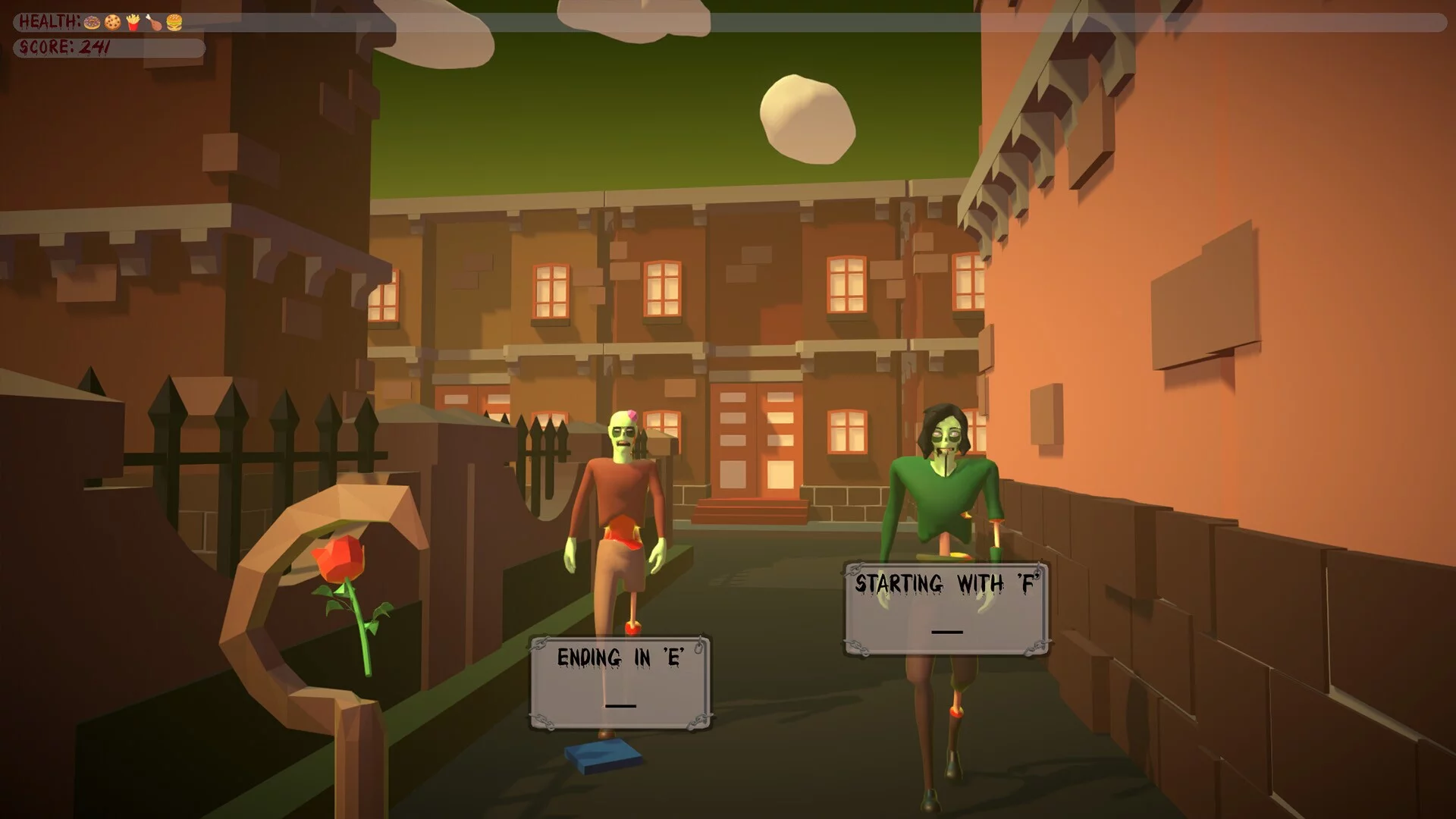 Изображение игры: Word Warrior: Zombie Typocalypse