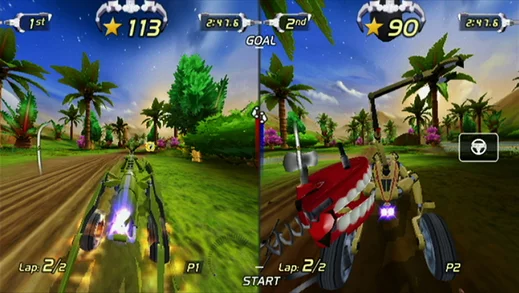 Изображение игры: Excitebots: Trick Racing