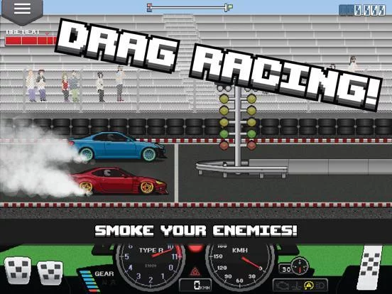 Изображение игры: Pixel Car Racer