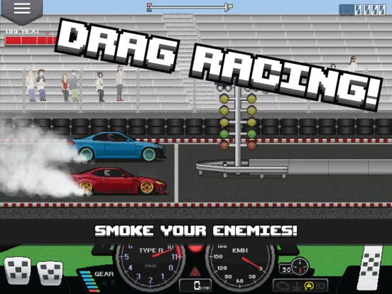 Изображение игры: Pixel Car Racer