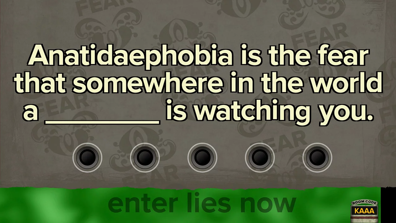 Изображение игры: Fibbage: The Hilarious Bluffing Party Game